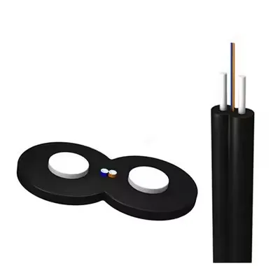 Premium FTTH flat drop cable — cross-section and cable view